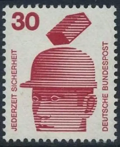 BUND 1971 Michel-Nummer 0698 postfrisch EINZELMARKE