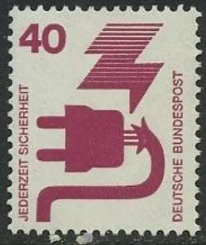 BUND 1971 Michel-Nummer 0699 postfrisch EINZELMARKE