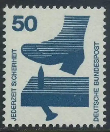 BUND 1971 Michel-Nummer 0700 postfrisch EINZELMARKE