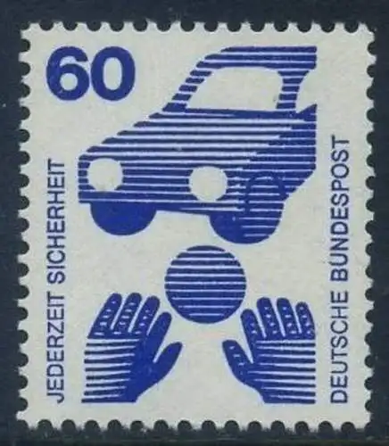BUND 1971 Michel-Nummer 0701 postfrisch EINZELMARKE