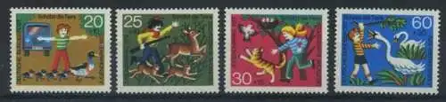 BUND 1972 Michel-Nummer 0711-0714 postfrisch SATZ(4) EINZELMARKEN
