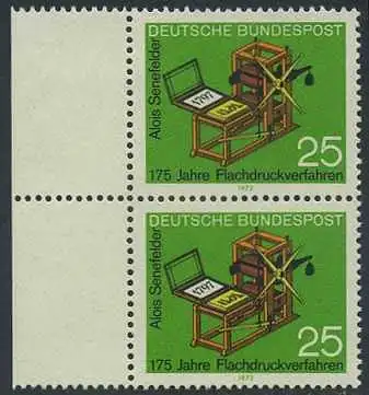 BUND 1972 Michel-Nummer 0715 postfrisch vert.PAAR RAND links