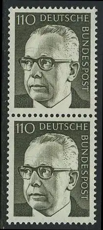 BUND 1972 Michel-Nummer 0727 postfrisch vert.PAAR