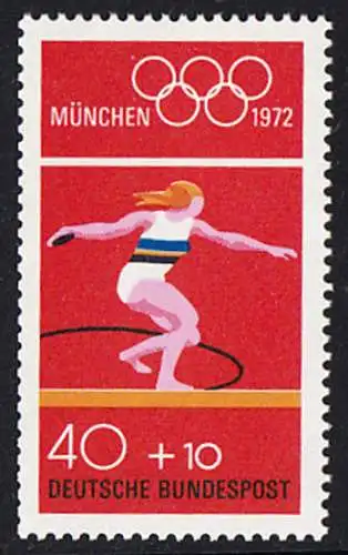 BUND 1972 Michel-Nummer 0736 postfrisch EINZELMARKE