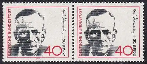 BUND 1972 Michel-Nummer 0738 postfrisch horiz.PAAR