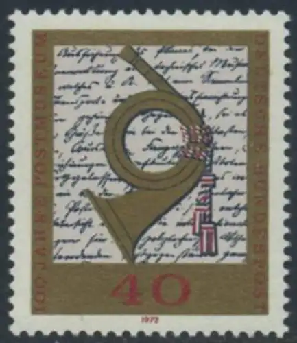 BUND 1972 Michel-Nummer 0739 postfrisch EINZELMARKE