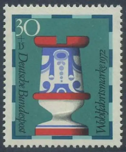 BUND 1972 Michel-Nummer 0743 postfrisch EINZELMARKE