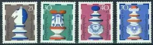 BUND 1972 Michel-Nummer 0742-0745 postfrisch SATZ(4) EINZELMARKEN