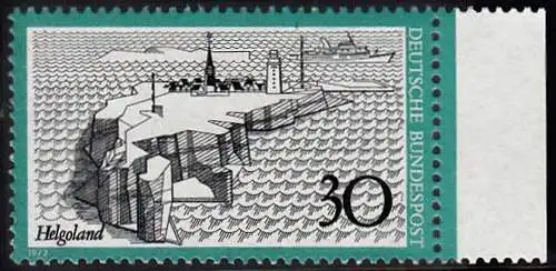 BUND 1972 Michel-Nummer 0746 postfrisch EINZELMARKE RAND rechts