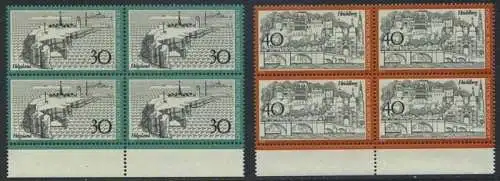 BUND 1972 Michel-Nummer 0746-0747 postfrisch SATZ(2) BLÖCKE RÄNDER unten