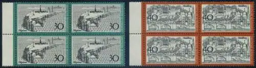 BUND 1972 Michel-Nummer 0746-0747 postfrisch SATZ(2) BLÖCKE RÄNDER links