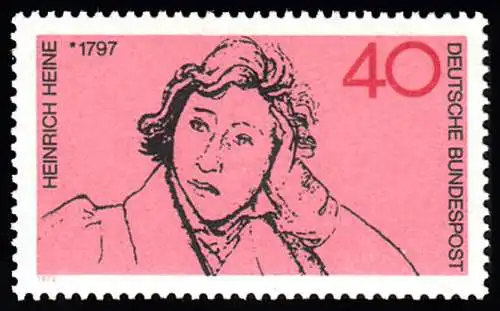 BUND 1972 Michel-Nummer 0750 postfrisch EINZELMARKE