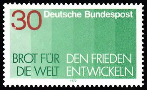 BUND 1972 Michel-Nummer 0751 postfrisch EINZELMARKE