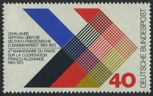 BUND 1973 Michel-Nummer 0753 postfrisch EINZELMARKE
