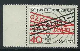 BUND 1973 Michel-Nummer 0759 postfrisch EINZELMARKE RAND links