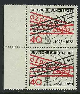 BUND 1973 Michel-Nummer 0759 postfrisch vert.PAAR RAND links