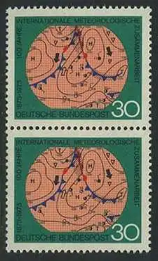 BUND 1973 Michel-Nummer 0760 postfrisch vert.PAAR