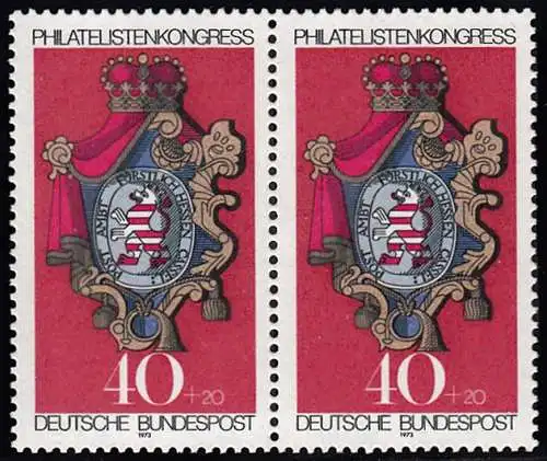 BUND 1973 Michel-Nummer 0764 postfrisch horiz.PAAR