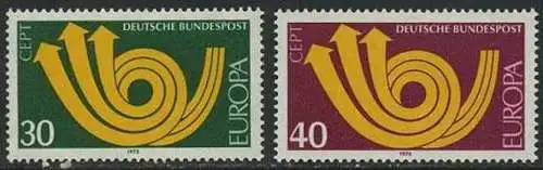BUND 1973 Michel-Nummer 0768-0769 postfrisch SATZ(2) EINZELMARKEN