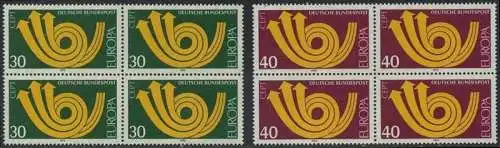 BUND 1973 Michel-Nummer 0768-0769 postfrisch SATZ(2) BLÖCKE