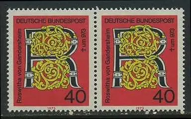 BUND 1973 Michel-Nummer 0770 postfrisch horiz.PAAR