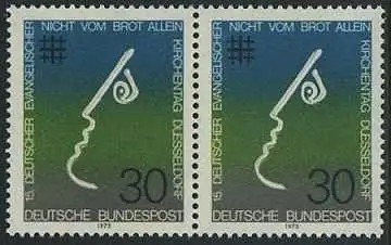BUND 1973 Michel-Nummer 0772 postfrisch horiz.PAAR