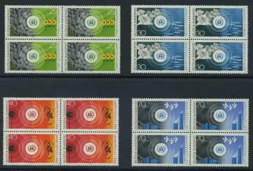 BUND 1973 Michel-Nummer 0774-0777 postfrisch SATZ(4) BLÖCKE
