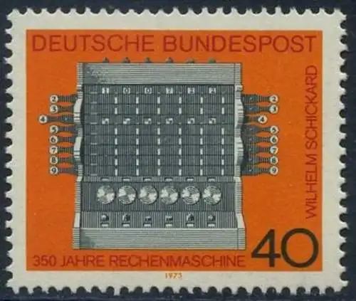 BUND 1973 Michel-Nummer 0778 postfrisch EINZELMARKE