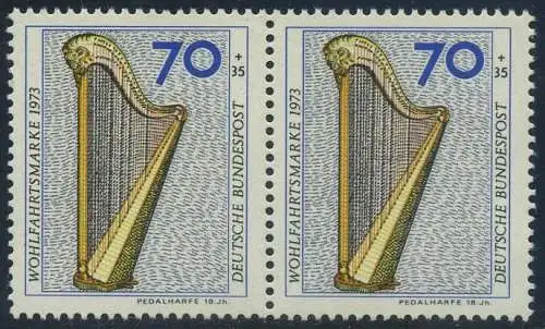 BUND 1973 Michel-Nummer 0785 postfrisch horiz.PAAR