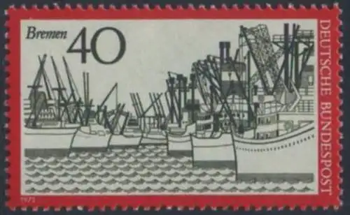 BUND 1973 Michel-Nummer 0789 postfrisch EINZELMARKE