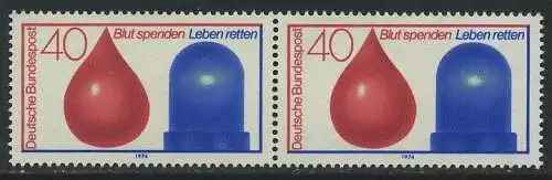 BUND 1974 Michel-Nummer 0797 postfrisch horiz.PAAR