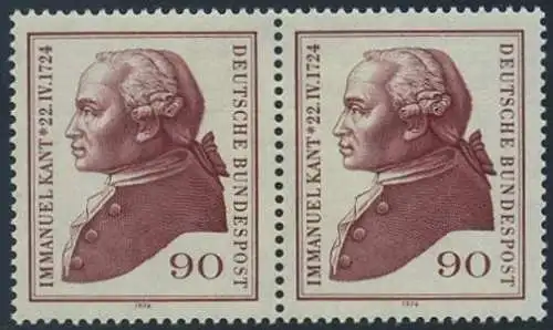 BUND 1974 Michel-Nummer 0806 postfrisch horiz.PAAR