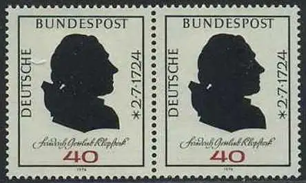 BUND 1974 Michel-Nummer 0809 postfrisch horiz.PAAR