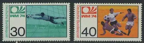 BUND 1974 Michel-Nummer 0811-0812 postfrisch SATZ(2) EINZELMARKEN