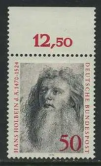 BUND 1974 Michel-Nummer 0813 postfrisch EINZELMARKE RAND oben (c)