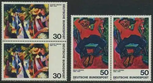 BUND 1974 Michel-Nummer 0816-0817 postfrisch SATZ(2) vert.PAARE (v2)