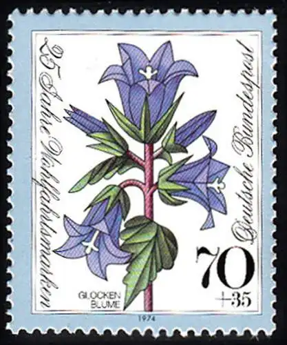 BUND 1974 Michel-Nummer 0821 postfrisch EINZELMARKE