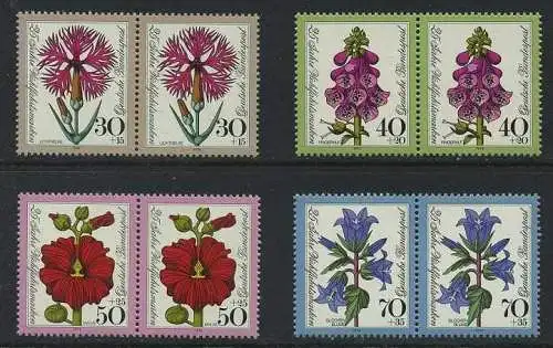 BUND 1974 Michel-Nummer 0818-0821 postfrisch SATZ(4) horiz.PAARE