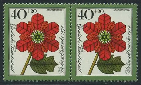 BUND 1974 Michel-Nummer 0824 postfrisch horiz.PAAR