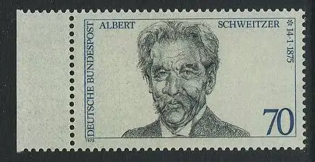 BUND 1975 Michel-Nummer 0830 postfrisch EINZELMARKE RAND links