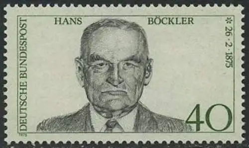 BUND 1975 Michel-Nummer 0832 postfrisch EINZELMARKE