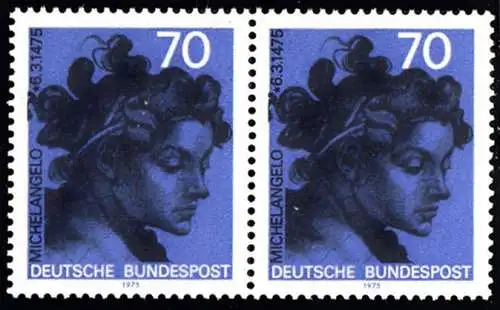 BUND 1975 Michel-Nummer 0833 postfrisch horiz.PAAR