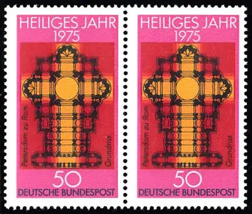 BUND 1975 Michel-Nummer 0834 postfrisch horiz.PAAR