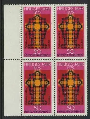 BUND 1975 Michel-Nummer 0834 postfrisch BLOCK RÄNDER links