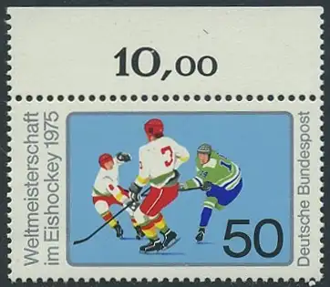 BUND 1975 Michel-Nummer 0835 postfrisch EINZELMARKE RAND oben (b)