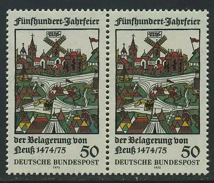 BUND 1975 Michel-Nummer 0843 postfrisch horiz.PAAR