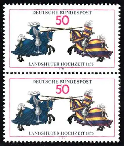 BUND 1975 Michel-Nummer 0844 postfrisch vert.PAAR