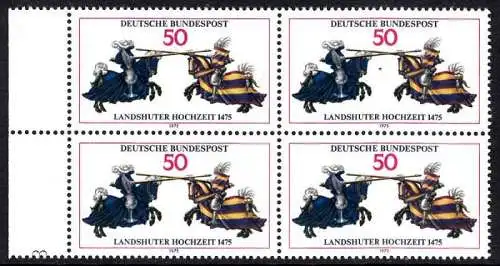 BUND 1975 Michel-Nummer 0844 postfrisch BLOCK RÄNDER links