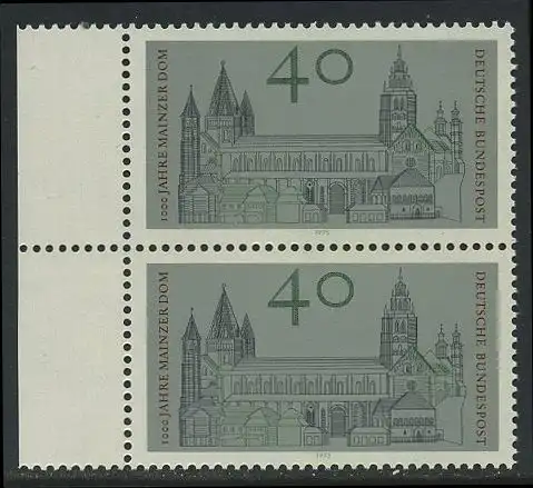 BUND 1975 Michel-Nummer 0845 postfrisch vert.PAAR RAND links