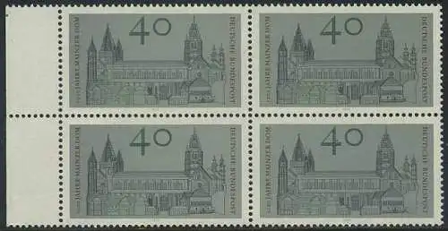 BUND 1975 Michel-Nummer 0845 postfrisch BLOCK RÄNDER links